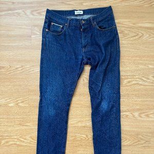 Mens Taylor Stitch 31x30 100% Organic Button Fly Jeans